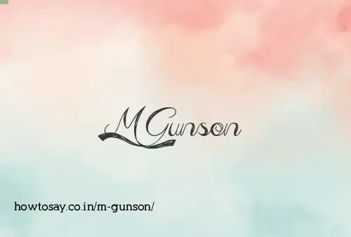 M Gunson