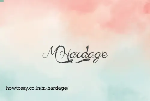 M Hardage