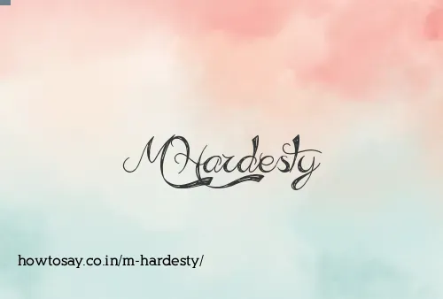 M Hardesty