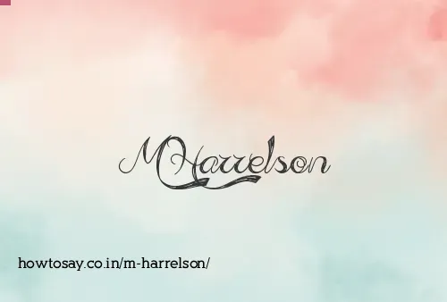 M Harrelson