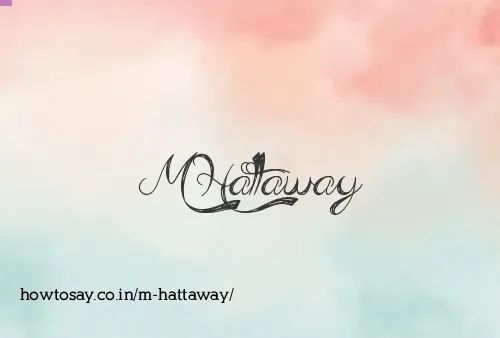 M Hattaway