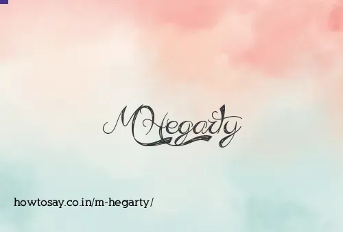 M Hegarty
