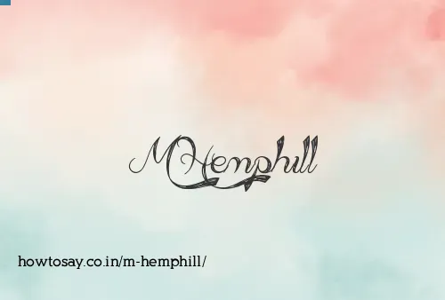 M Hemphill