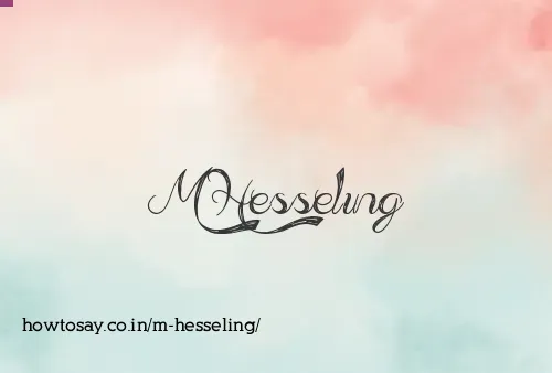 M Hesseling