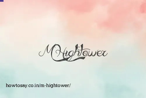 M Hightower