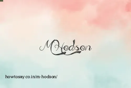 M Hodson