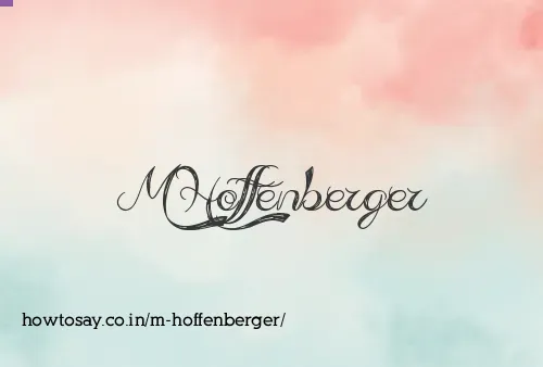 M Hoffenberger