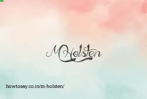 M Holsten