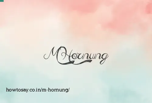 M Hornung