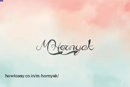 M Hornyak