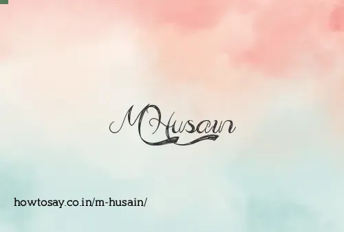 M Husain