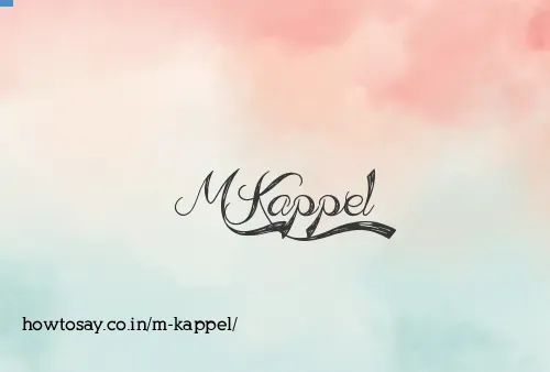 M Kappel