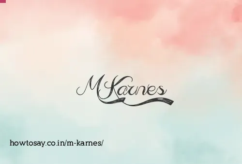 M Karnes