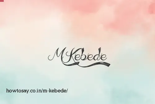 M Kebede