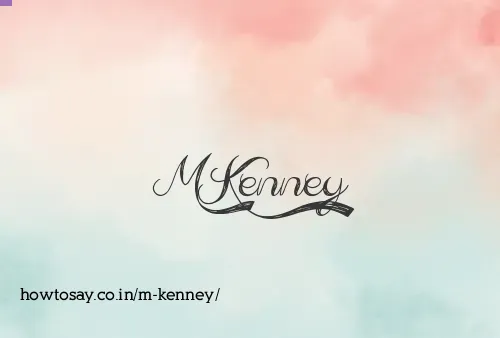 M Kenney
