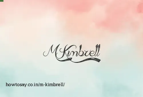 M Kimbrell