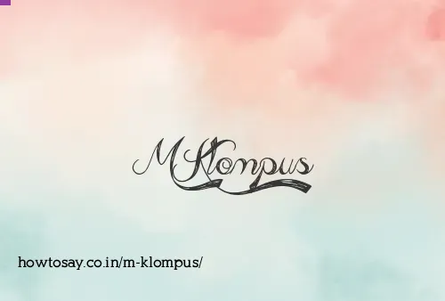 M Klompus