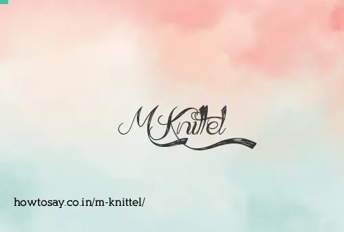 M Knittel