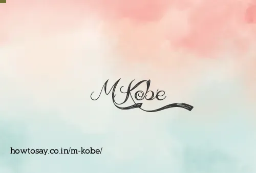 M Kobe