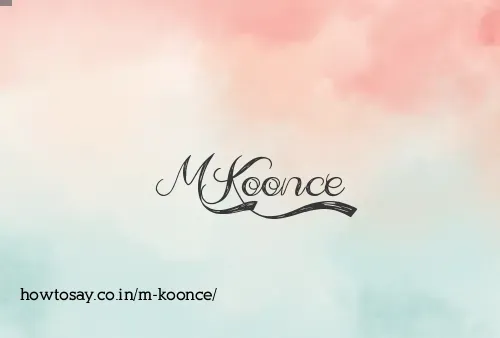 M Koonce