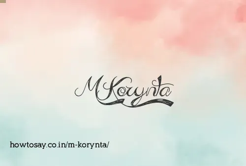 M Korynta