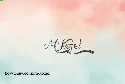 M Kozel