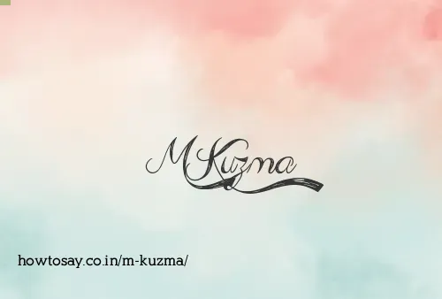 M Kuzma