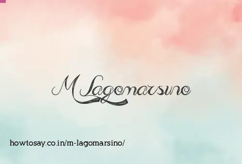 M Lagomarsino