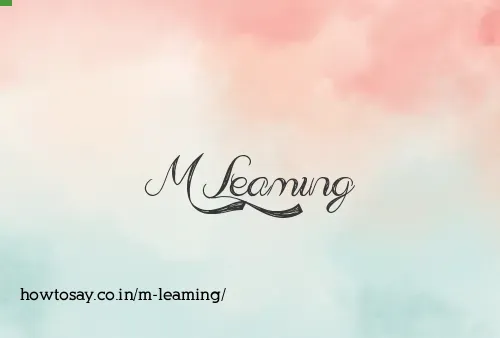 M Leaming