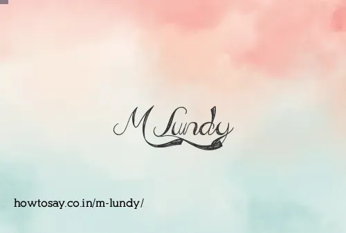M Lundy