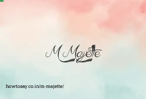 M Majette