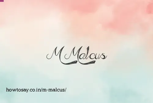 M Malcus