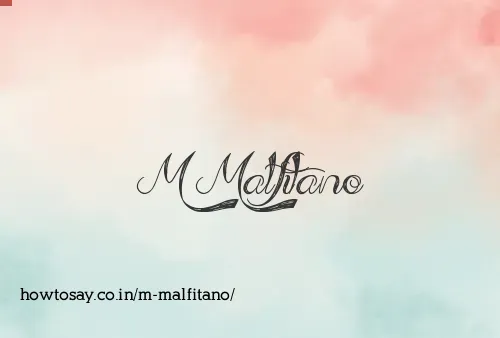 M Malfitano