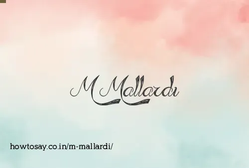 M Mallardi