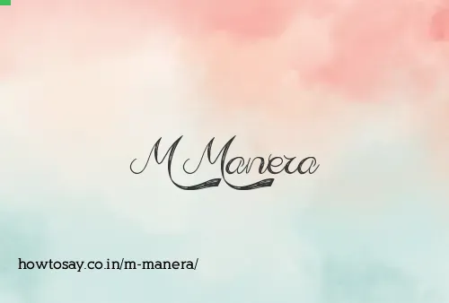 M Manera