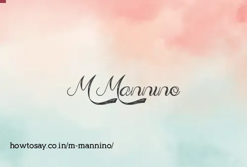 M Mannino