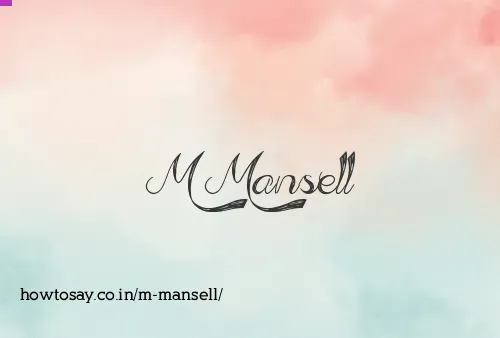 M Mansell