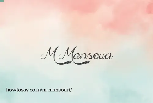 M Mansouri