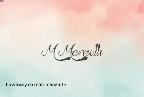 M Manzulli