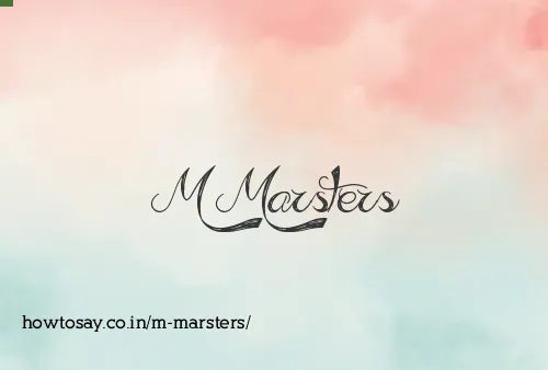 M Marsters