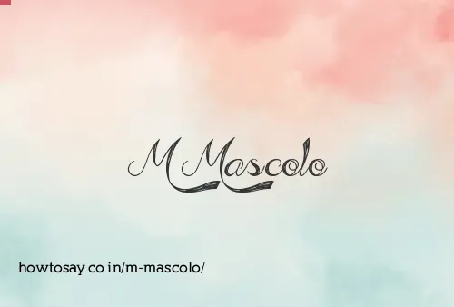 M Mascolo