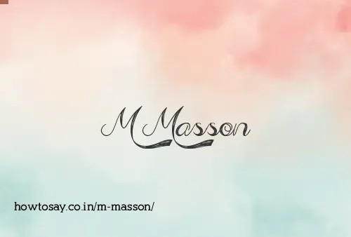 M Masson