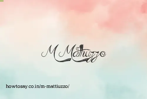 M Mattiuzzo