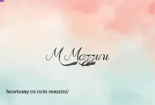 M Mazzini