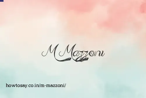 M Mazzoni