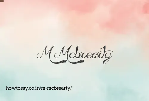 M Mcbrearty