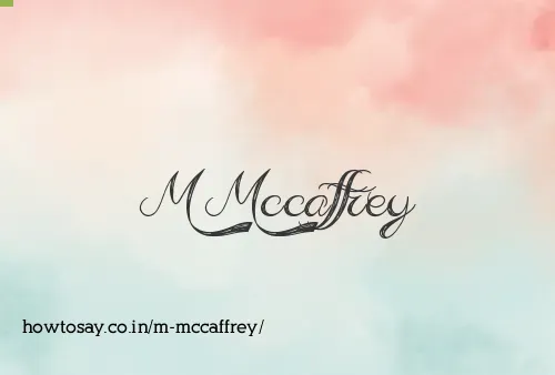 M Mccaffrey