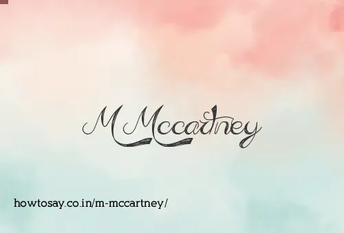 M Mccartney