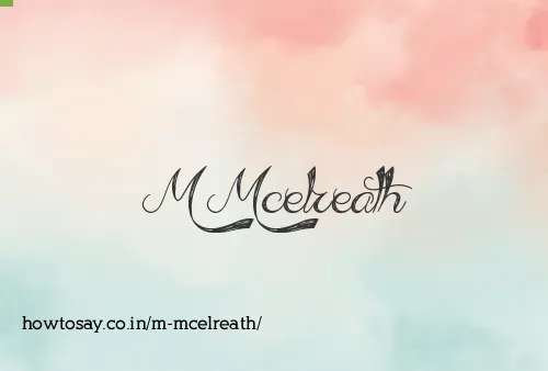 M Mcelreath