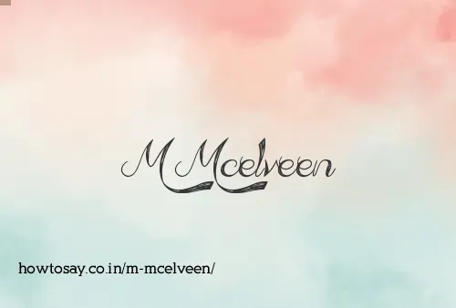 M Mcelveen
